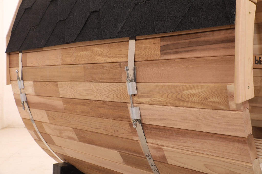 Prague Outdoor Red Cedar Barrel Sauna