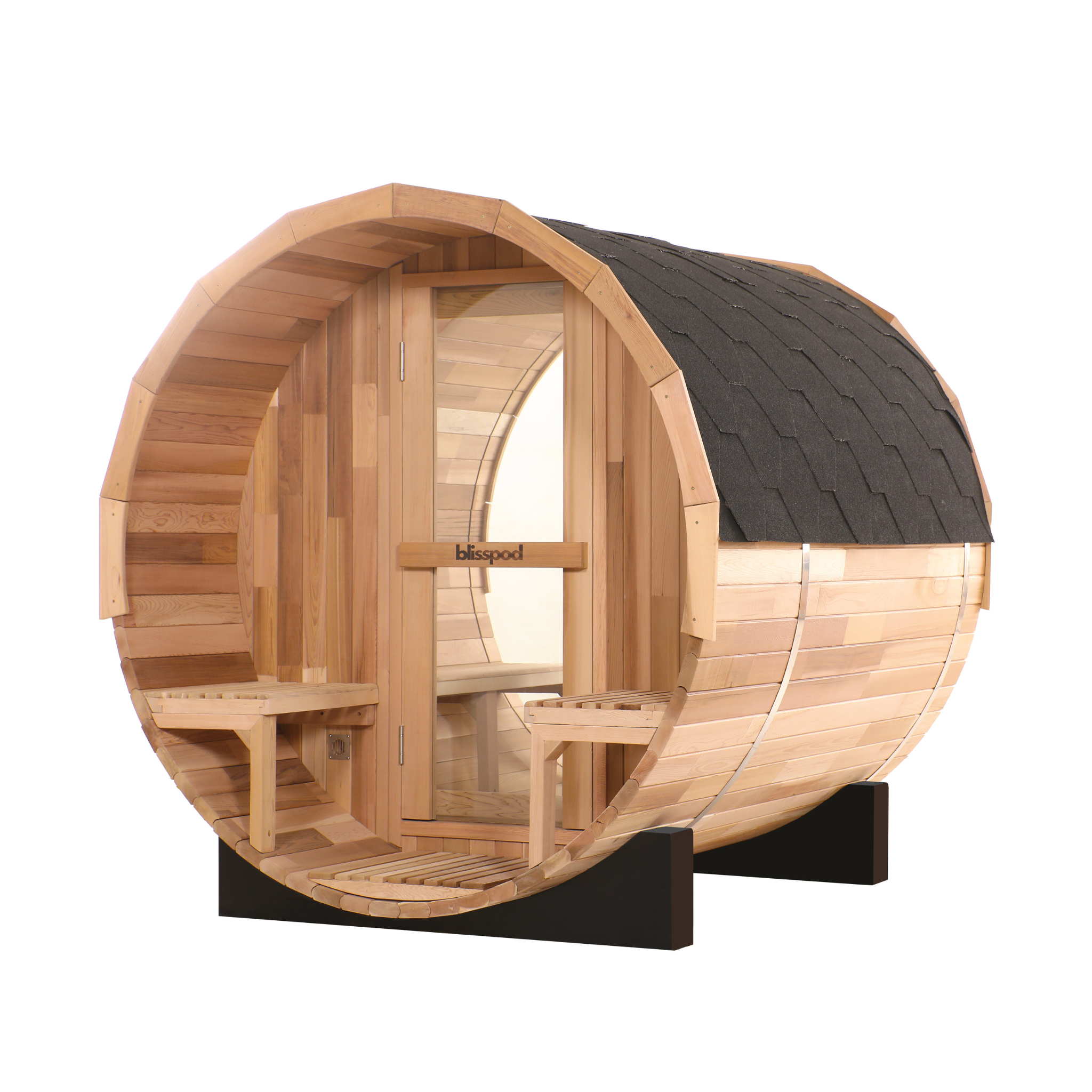 Prague Outdoor Red Cedar Barrel Sauna