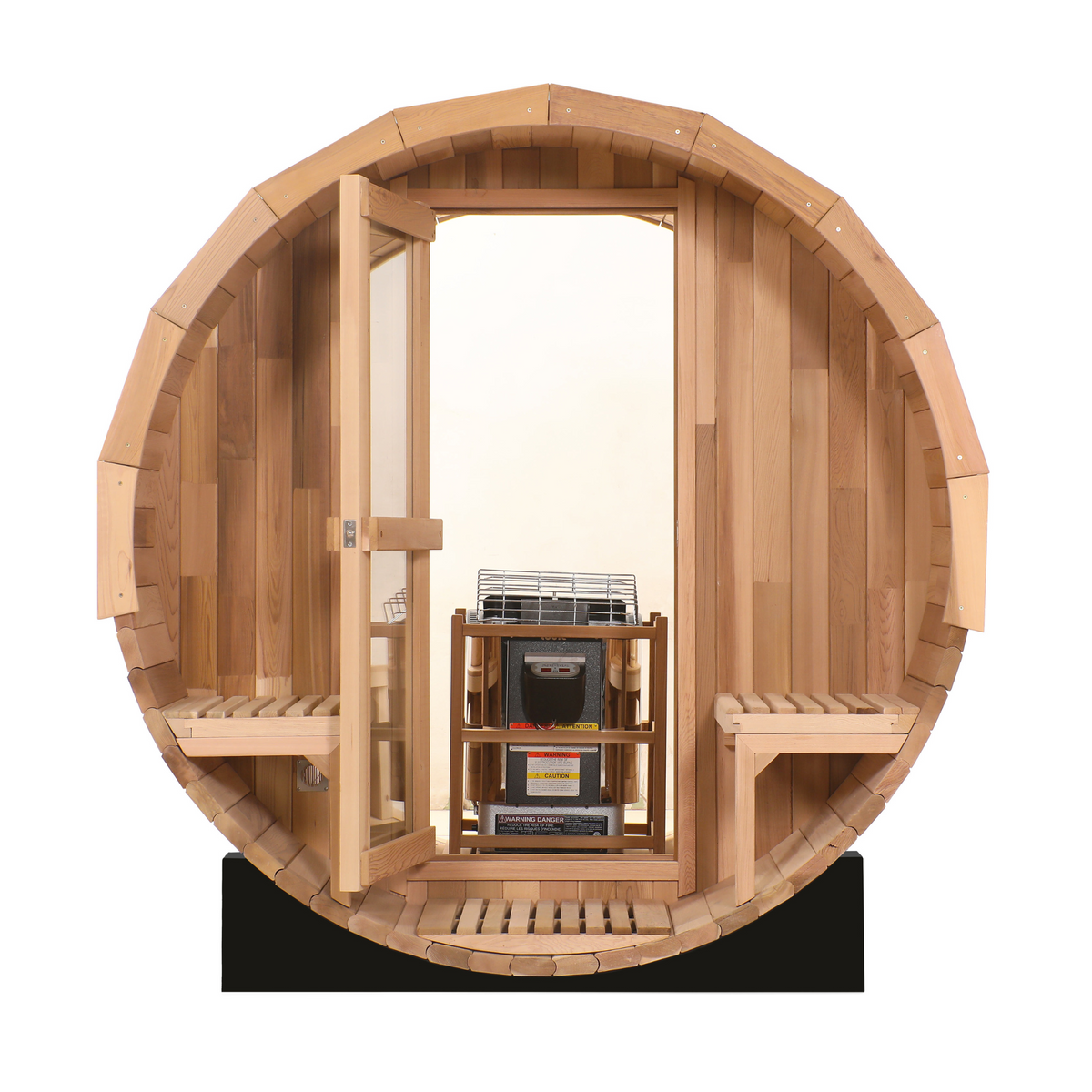 Prague Outdoor Red Cedar Barrel Sauna