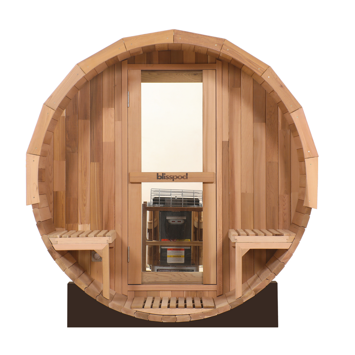 Prague Outdoor Red Cedar Barrel Sauna