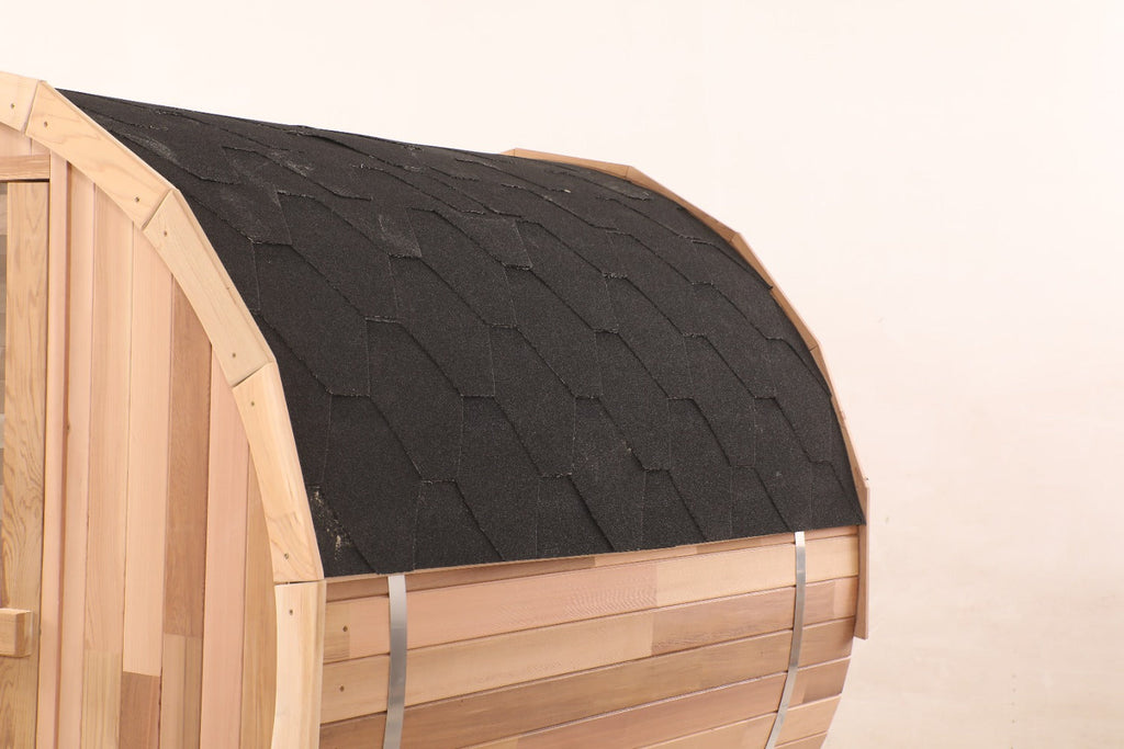 Prague Outdoor Red Cedar Barrel Sauna