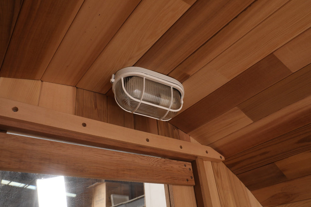 Prague Outdoor Red Cedar Barrel Sauna