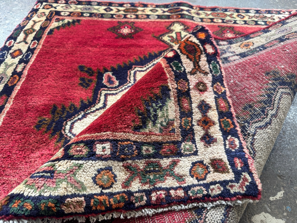 Persian Hamadan Rug | 3' 5" x 3' 9"