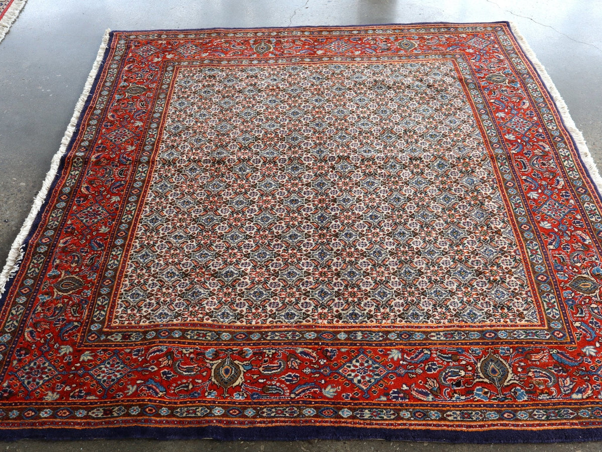 Persian Moud Rug | 6' 1" x 6' 6"